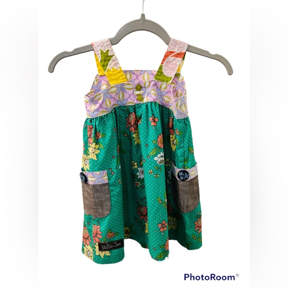 Adorable Matilda Jane green print sundress size 18 month s - Picture 2 of 7